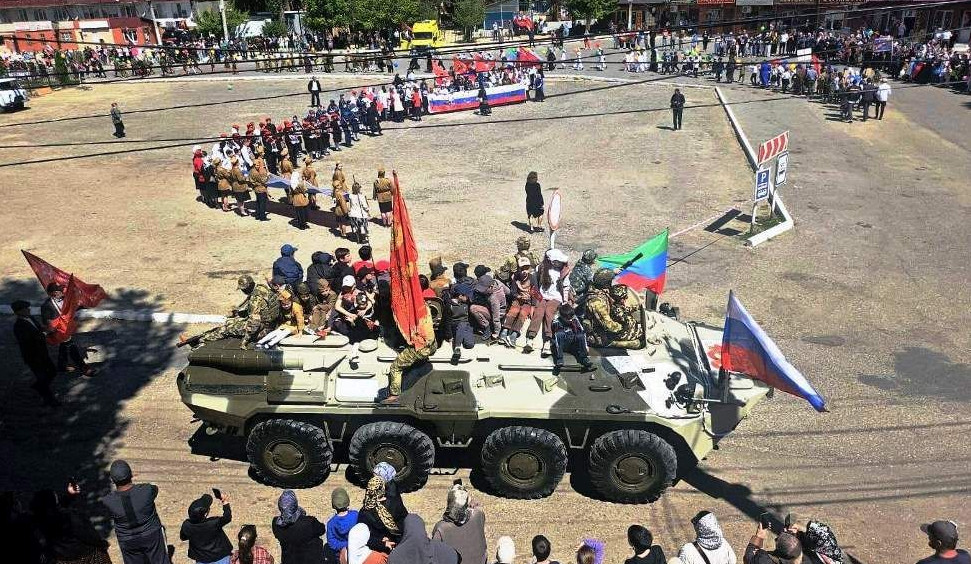 В Гунибском районе маштабно отметили 80 летие со Дня Победы в Великой Отечественной войне